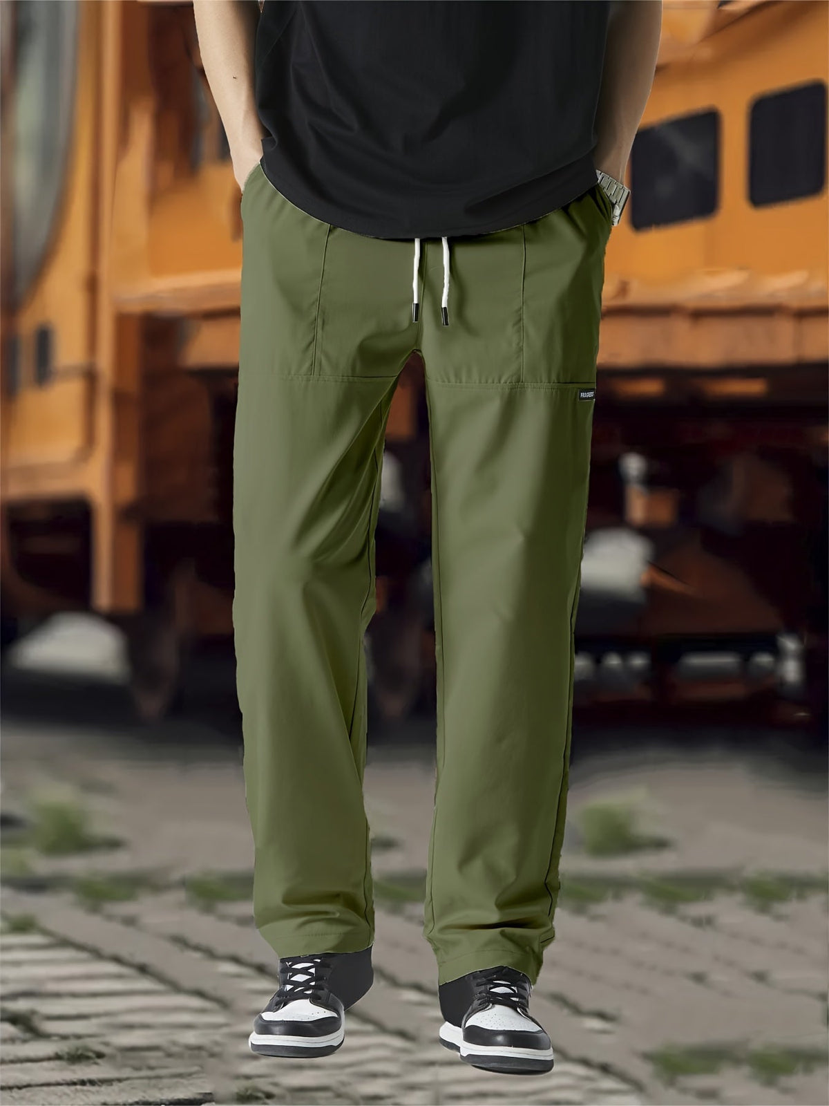 Gideon | Men's Relaxed Straight Leg Joggers with Drawstring