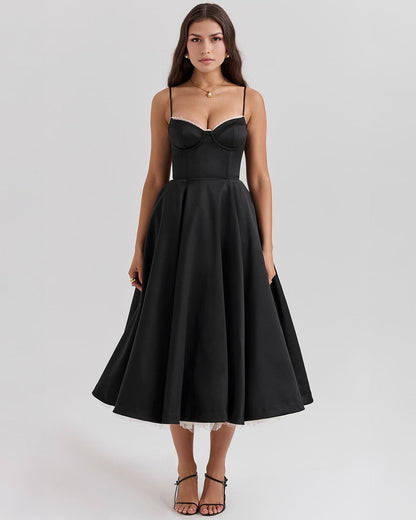 Ophira | Women's Classy Corset Midi Dress
