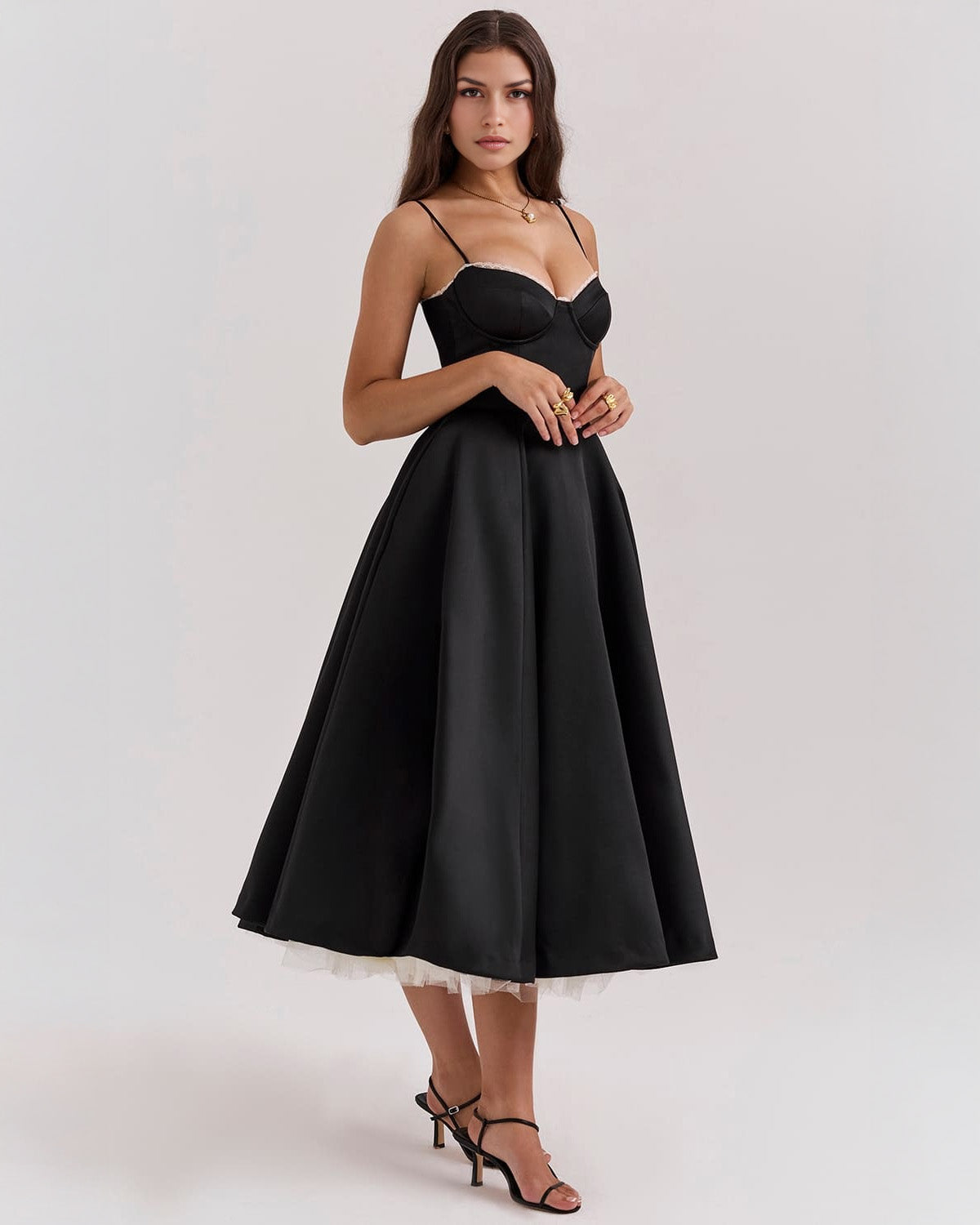 Ophira | Women's Classy Corset Midi Dress