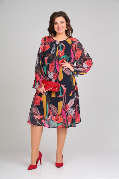 Women's Relaxed Florinda Graceful Floral Mini Dress