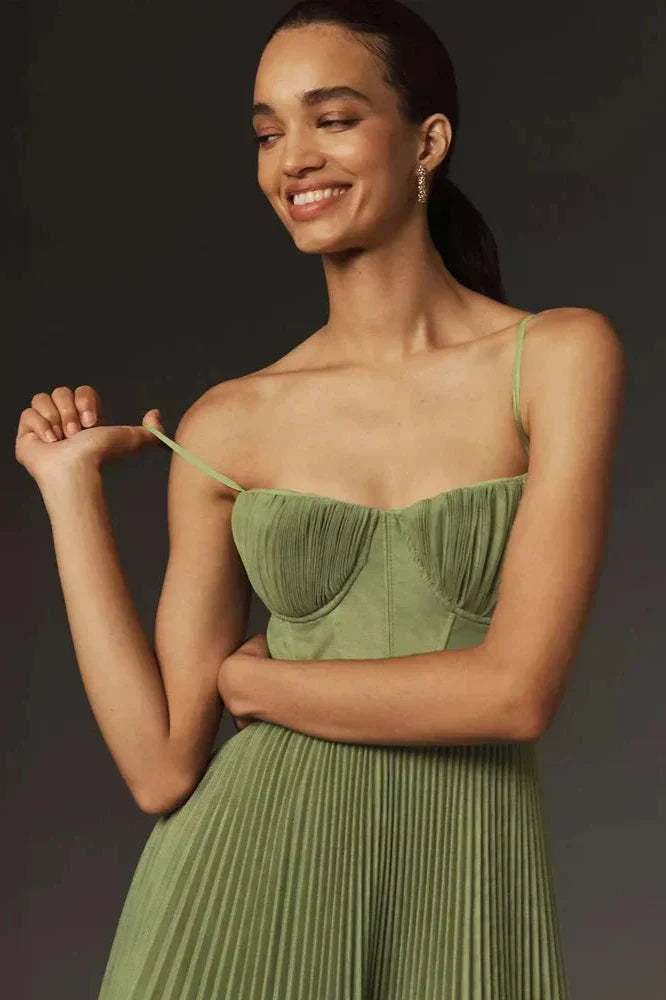 Isabella | Women's Pleated Midi Dress