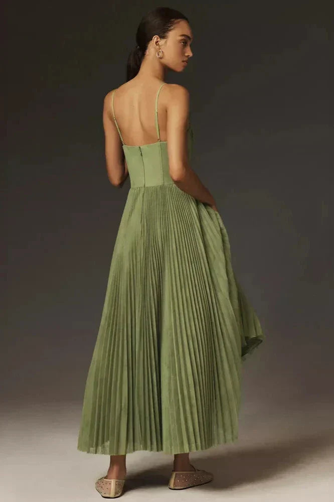 Isabella | Women's Pleated Midi Dress