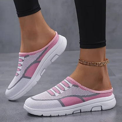 Cushioned Chic and Breathable Women's Slip-On Trainers
