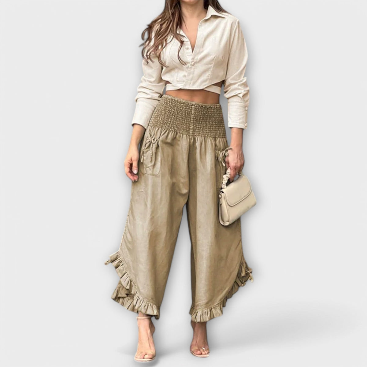 Jaya | Women's Relaxed Fit Trousers with Chic Crease Details