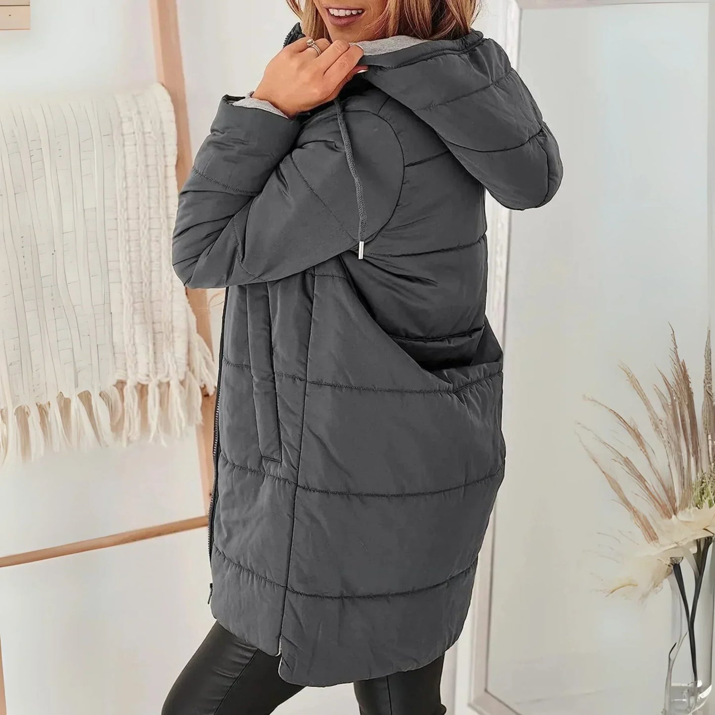 Rae | Women's Casual Hooded Puffer Down Jacket with Pockets
