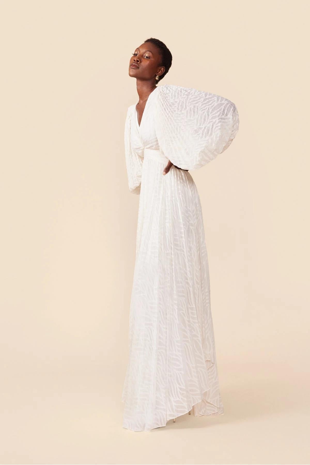 Florie | Women's Elegant Long V-Neck Maxi Dress