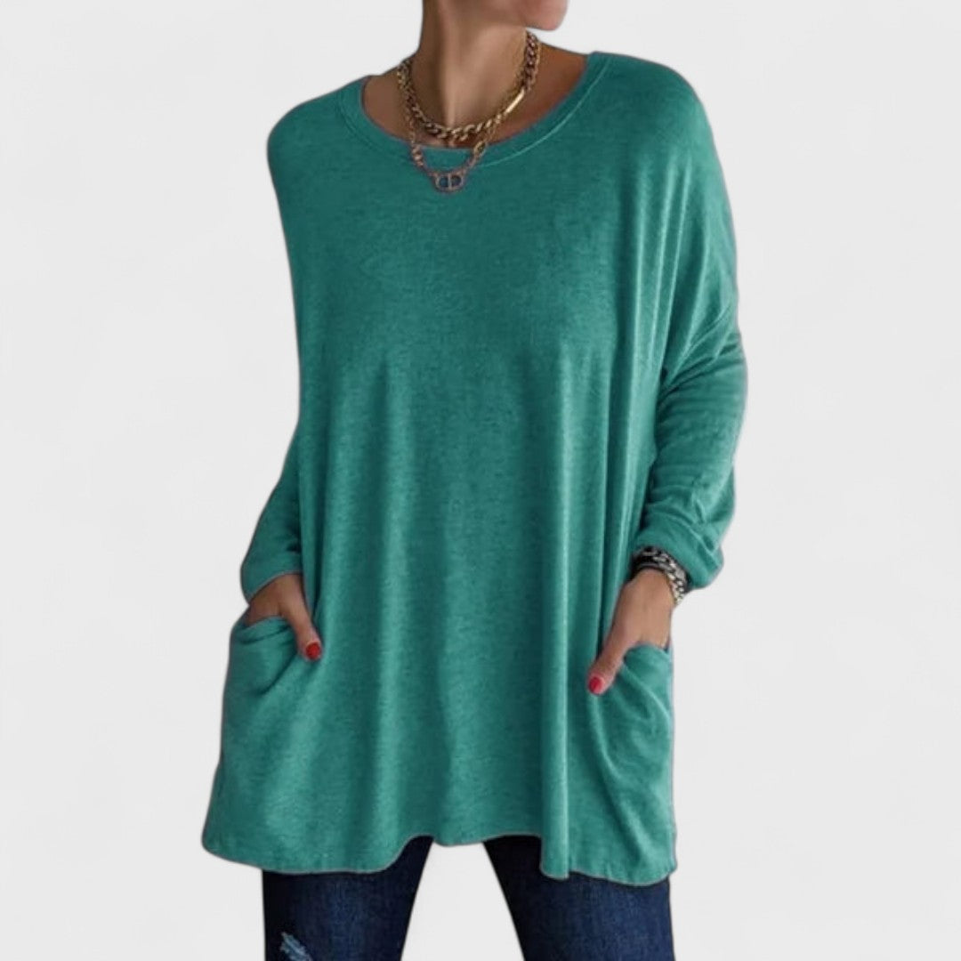 Moira | Women's Longline Casual Long Sleeve Top