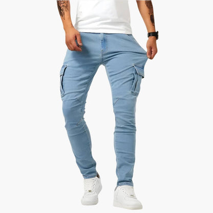 Samuel | Men's Stretch Cargo Trousers with Pockets