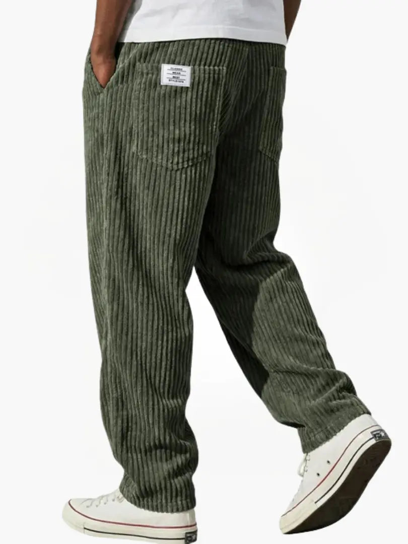 Laurent Monaco | Men's Trousers with Pockets and Drawstring