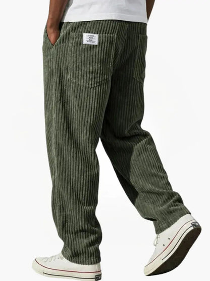 Laurent Monaco | Men's Trousers with Pockets and Drawstring