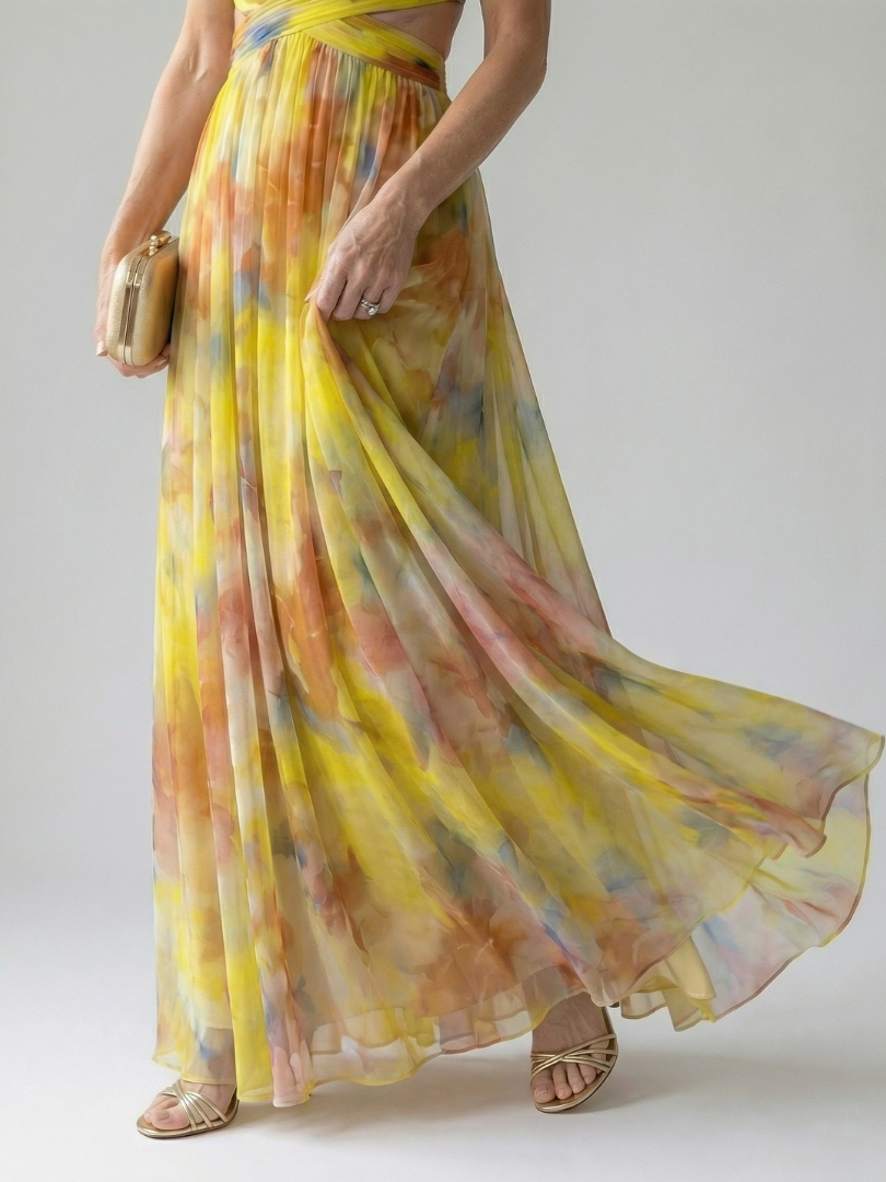 Isel | Women's Soft Wrap Maxi Dress