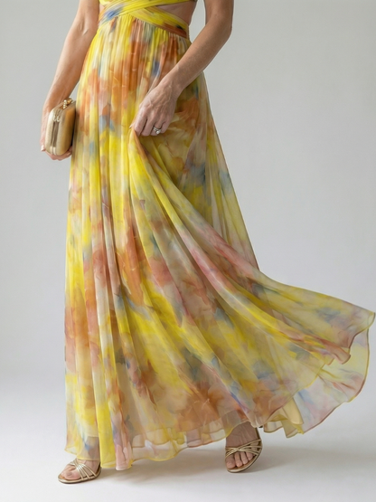 Isel | Women's Soft Wrap Maxi Dress