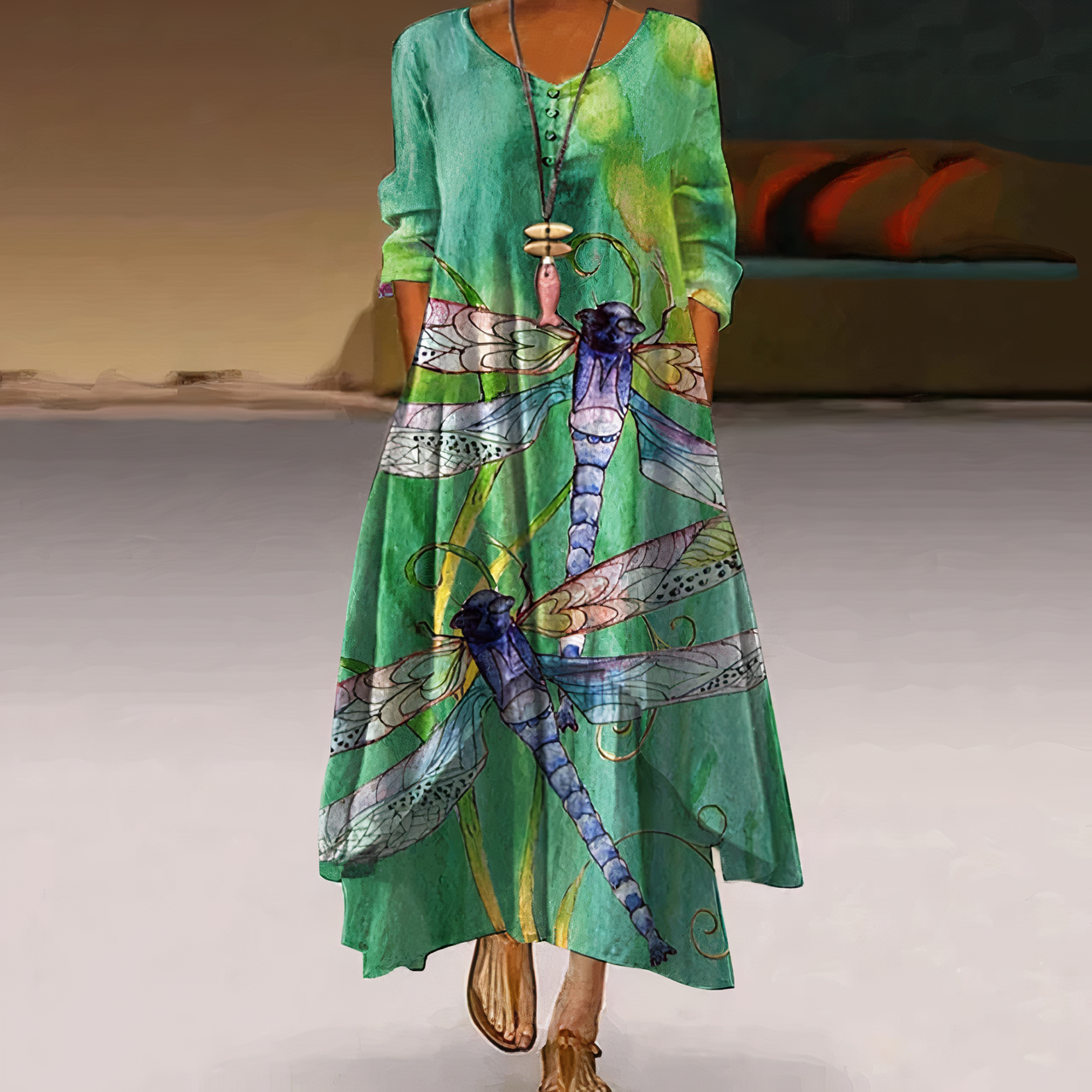 Félicie | Women's Elegant Maxi Dress Featuring Refined Details and a Flattering Fit