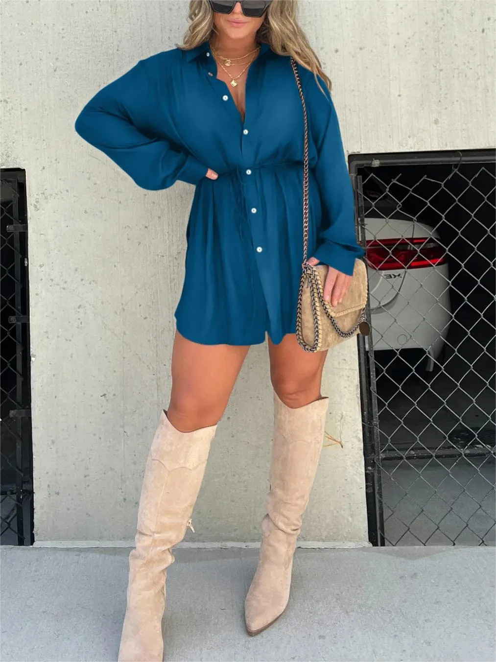 Fara | Women's Chic Romper Mini Dress