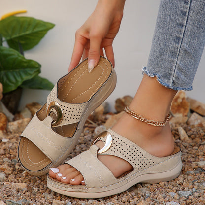 Sonia | Orthopedic Metal Ring Sandals