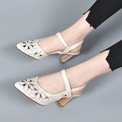Jonah | Women's Cushioned Slip-On Retro Orthopedic High Heels with Arch Support