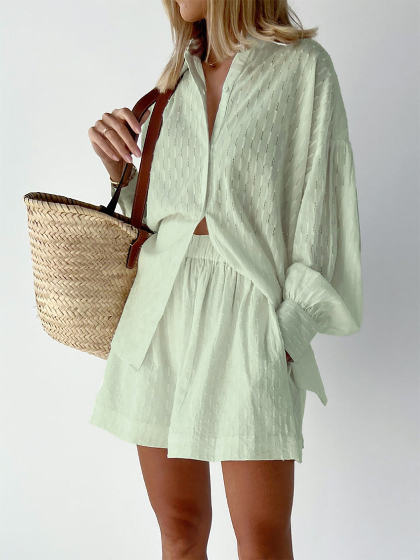 Maud | Women's Longline Stylish Shirt & Shorts Set