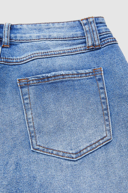 Women's Mid-Rise Straight Fit Denim Jeans