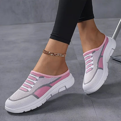Cushioned Chic and Breathable Women's Slip-On Trainers