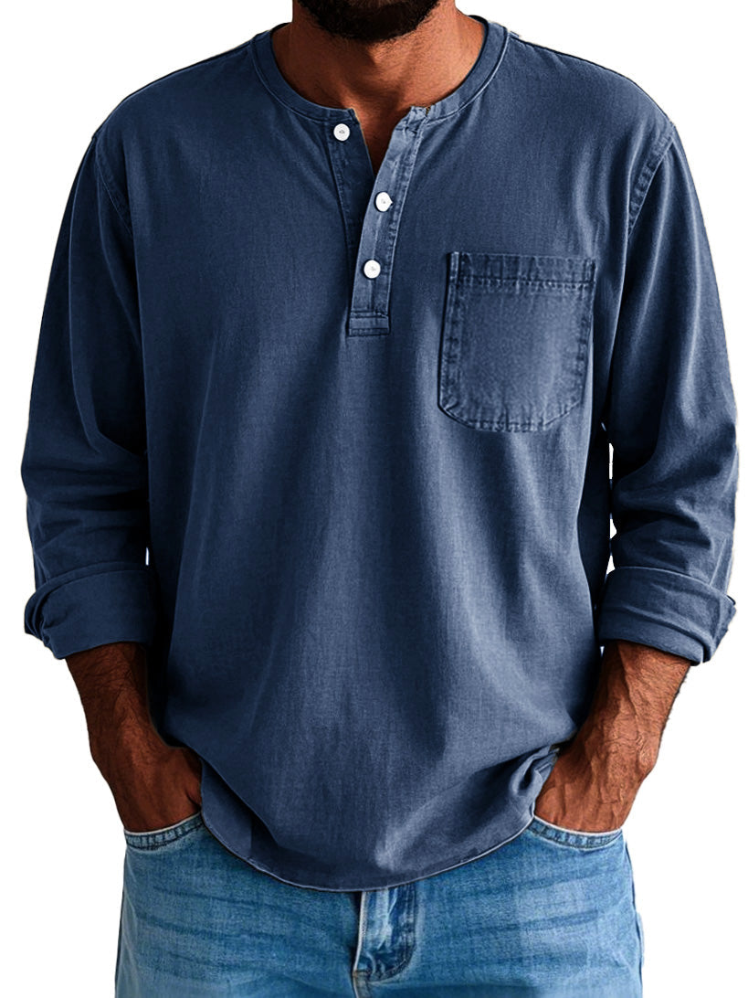 Logan | Men's Longline Long Sleeve Shirt