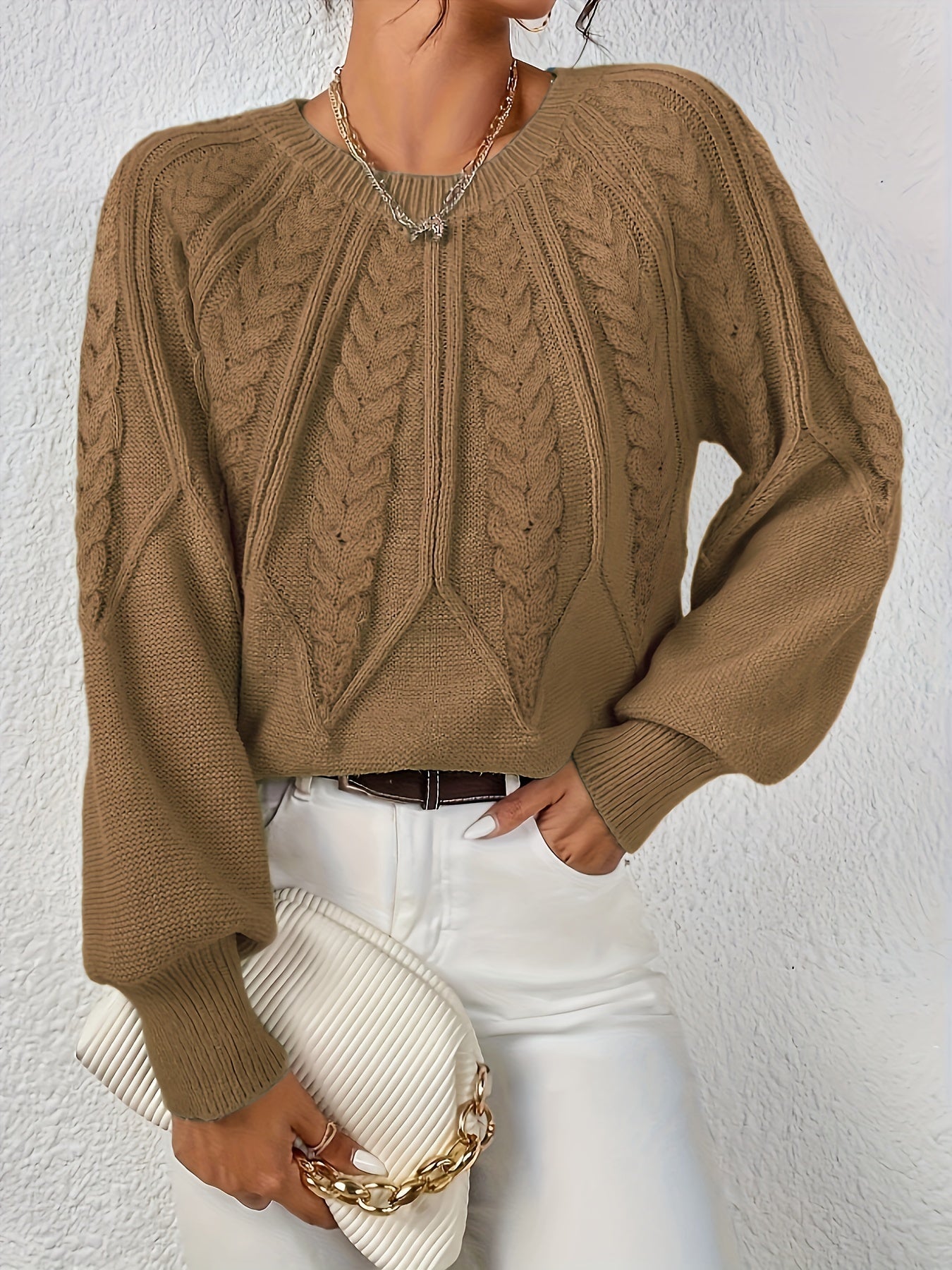 Jane | Women's Relaxed Elegant Long Sleeved Pullover Jumper