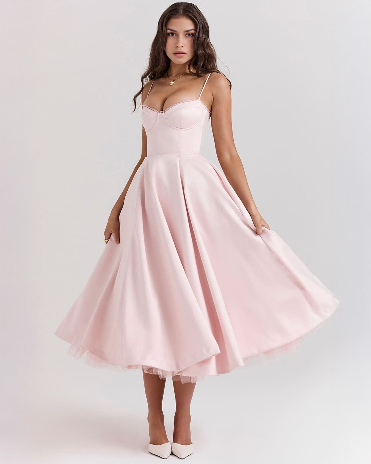 Ophira | Women's Classy Corset Midi Dress