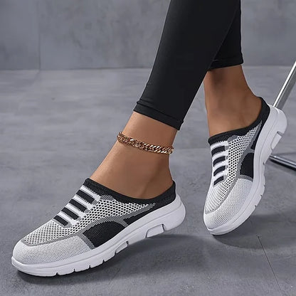 Cushioned Chic and Breathable Women's Slip-On Trainers