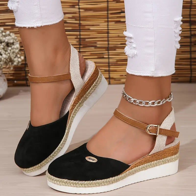 Alfonsa | Women's Cushioned Open-Toe Orthopedic Sandals with Platform, Breathable and Relaxed