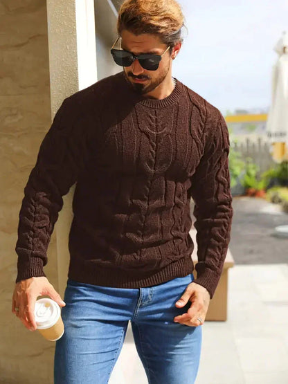 Men's Brit & Boho | Graphica Geo Jumper with Crew Neck