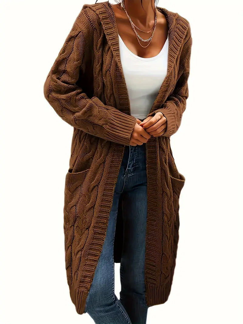 Navya | Longline Relaxed Women’s Casual Cardigan with Pockets