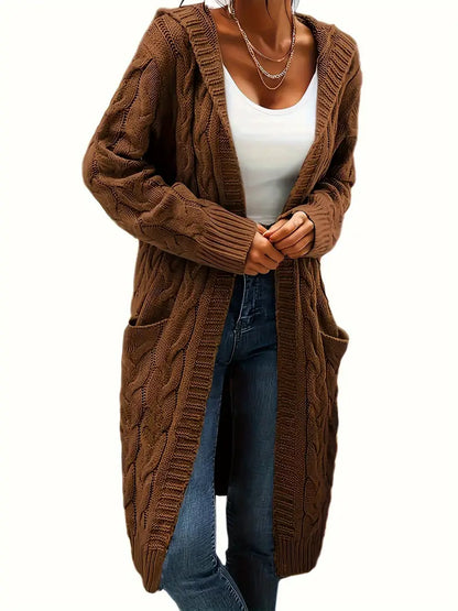 Navya | Longline Relaxed Women’s Casual Cardigan with Pockets