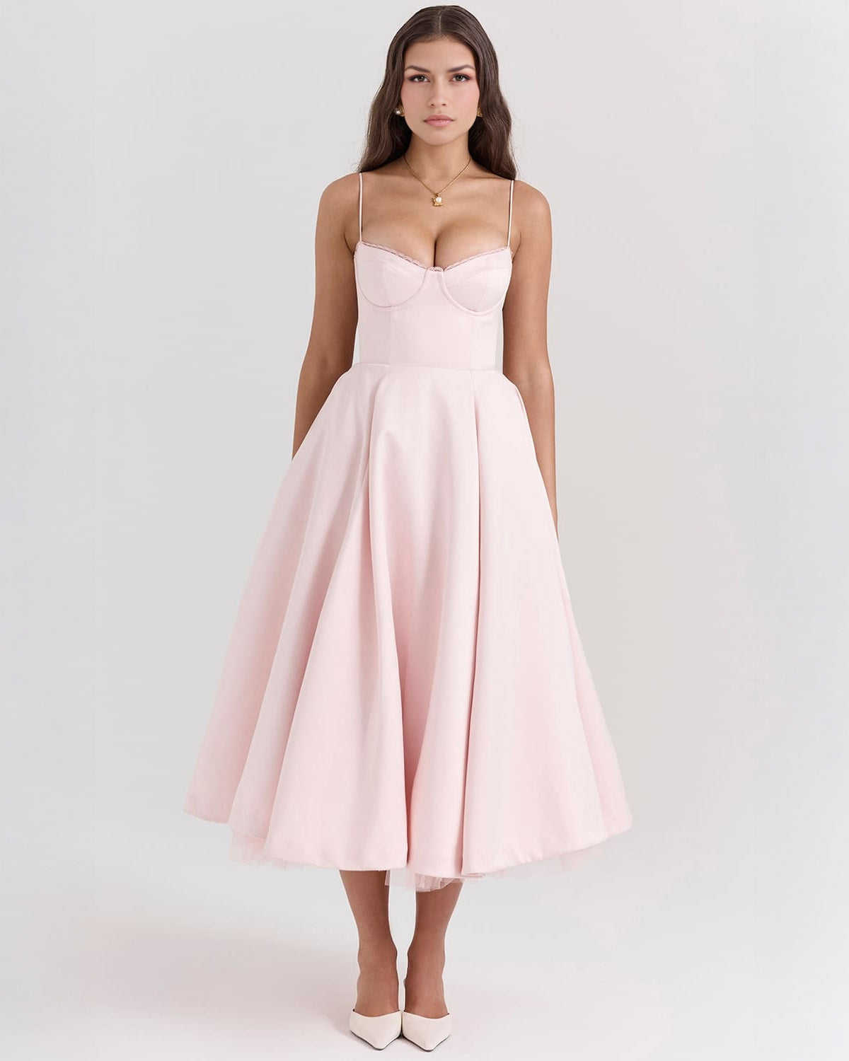 Ophira | Women's Classy Corset Midi Dress