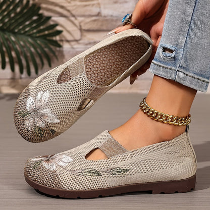 Orthopedic Slip-On Chic Embroidered Women's Breathable Shoes