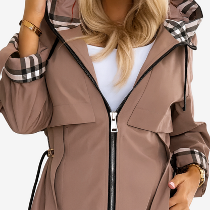 Nathalie | Women's Elegant Modern Trench Coat with Pockets