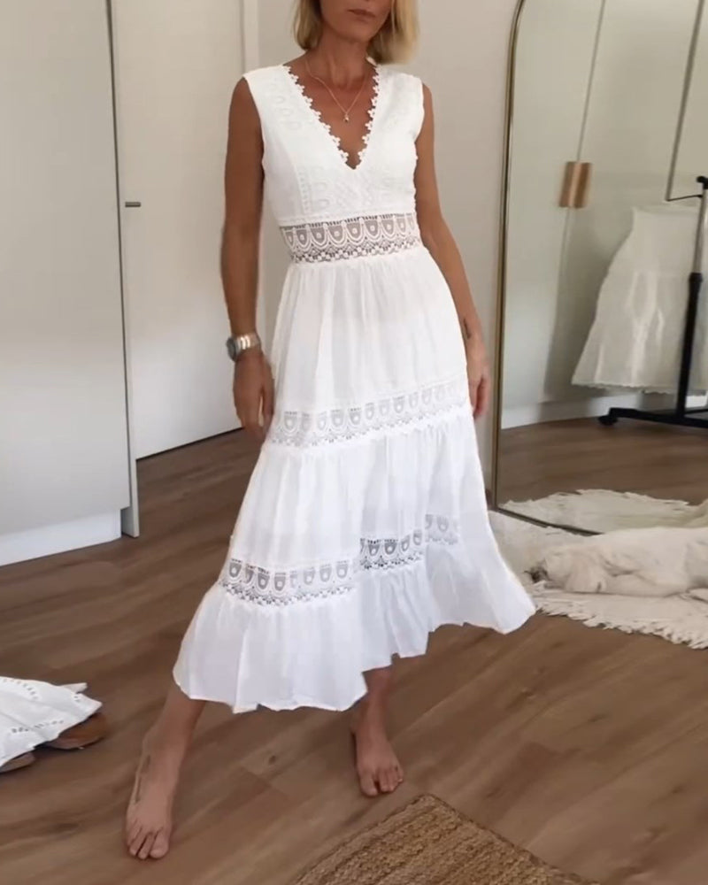 Kim | Women's V-Neck Maxi Dress (Almost Sold Out)
