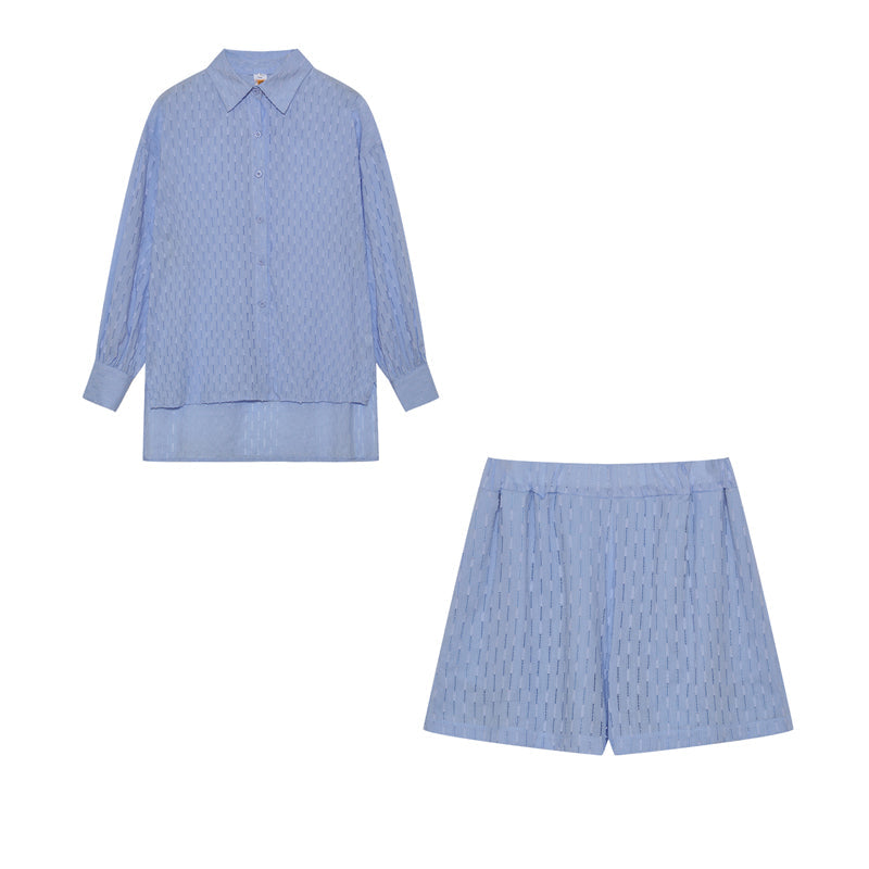 Maud | Women's Longline Stylish Shirt & Shorts Set