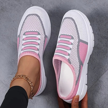 Cushioned Chic and Breathable Women's Slip-On Trainers