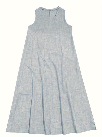 Rosie | Women's V-Neck Tank Midi Dress