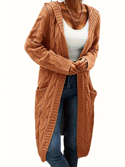 Navya | Longline Relaxed Women’s Casual Cardigan with Pockets