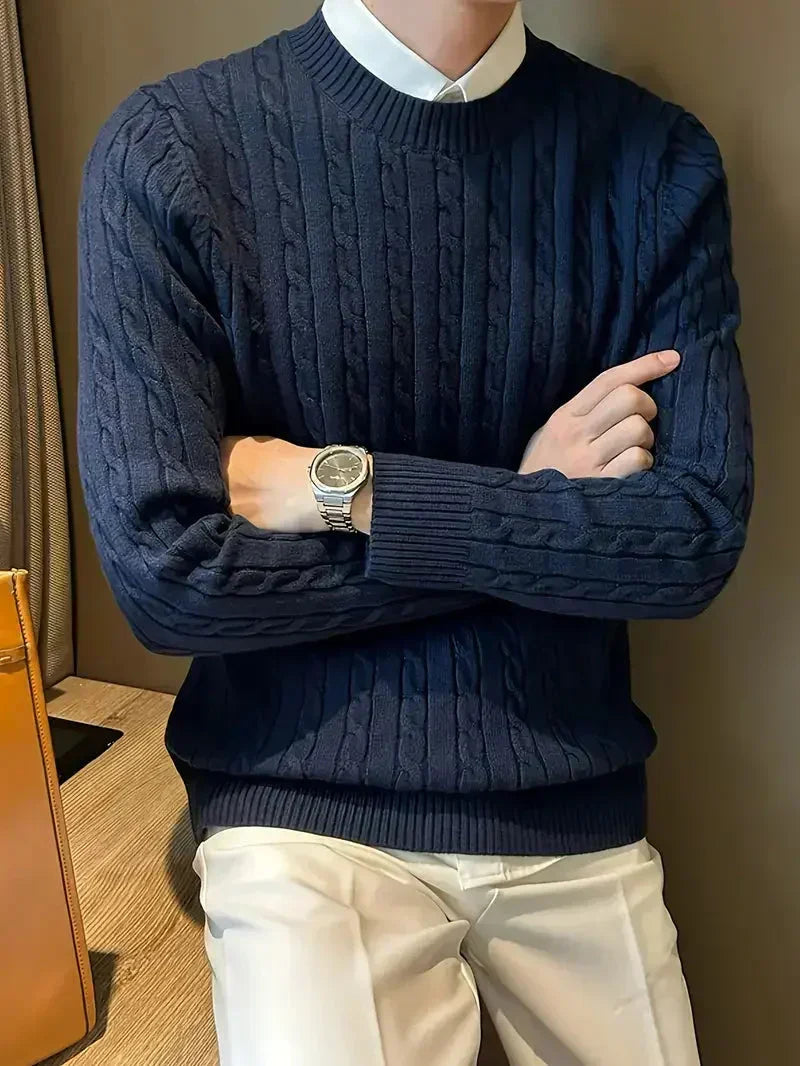 Men's Brit & Boho | Cable Jumper with Long Sleeve