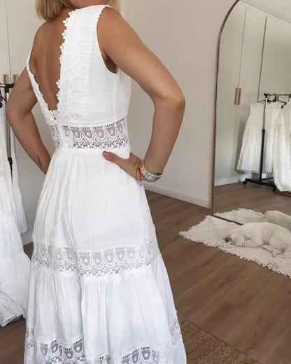 Kim | Women's V-Neck Maxi Dress (Almost Sold Out)