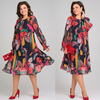 Andrea | Women's Stylish Floral Midi Dress