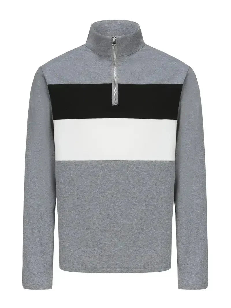 Men's Brit & Boho | The Aspen Colourblock Quarter-Zip