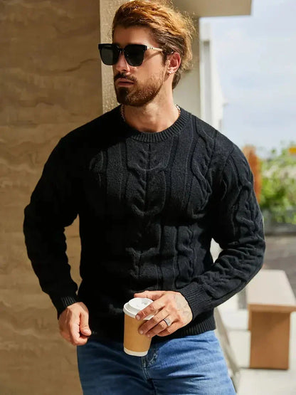 Men's Brit & Boho | Graphica Geo Jumper with Crew Neck