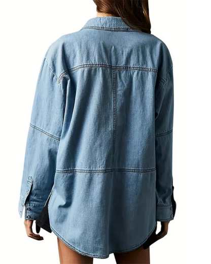 Micah | Women's Oversized Denim Pullover