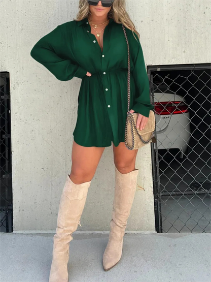 Fara | Women's Chic Romper Mini Dress