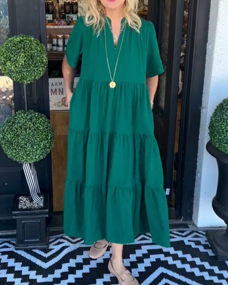 Magnolia | Women's Relaxed Cozy Maxi Dress with Pockets
