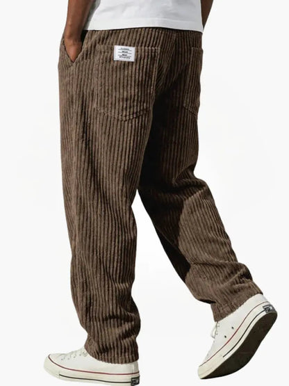 Laurent Monaco | Men's Trousers with Pockets and Drawstring