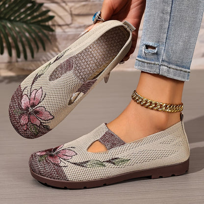 Orthopedic Slip-On Chic Embroidered Women's Breathable Shoes