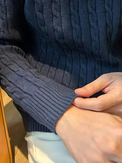 Men's Brit & Boho | Cable Jumper with Long Sleeve